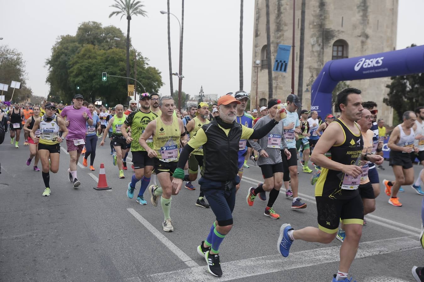 Participantes en el Maratón de Sevilla