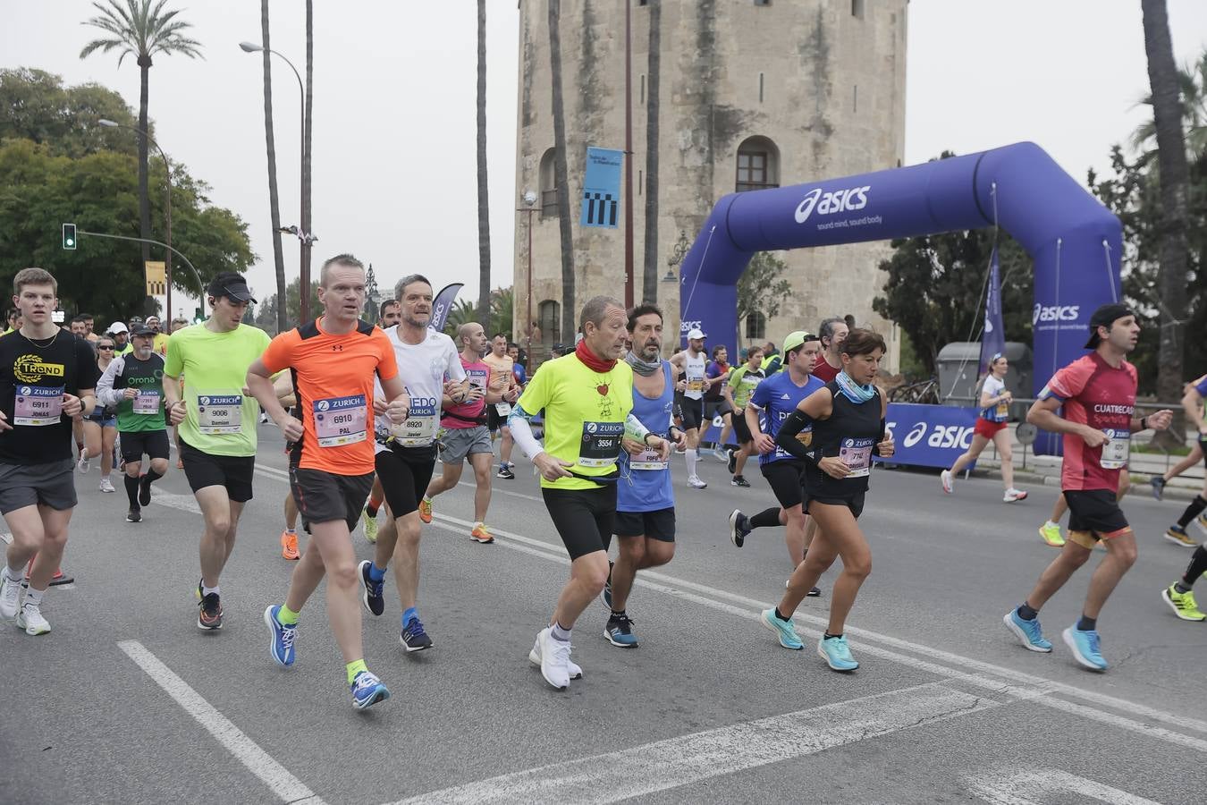 Participantes en el Maratón de Sevilla
