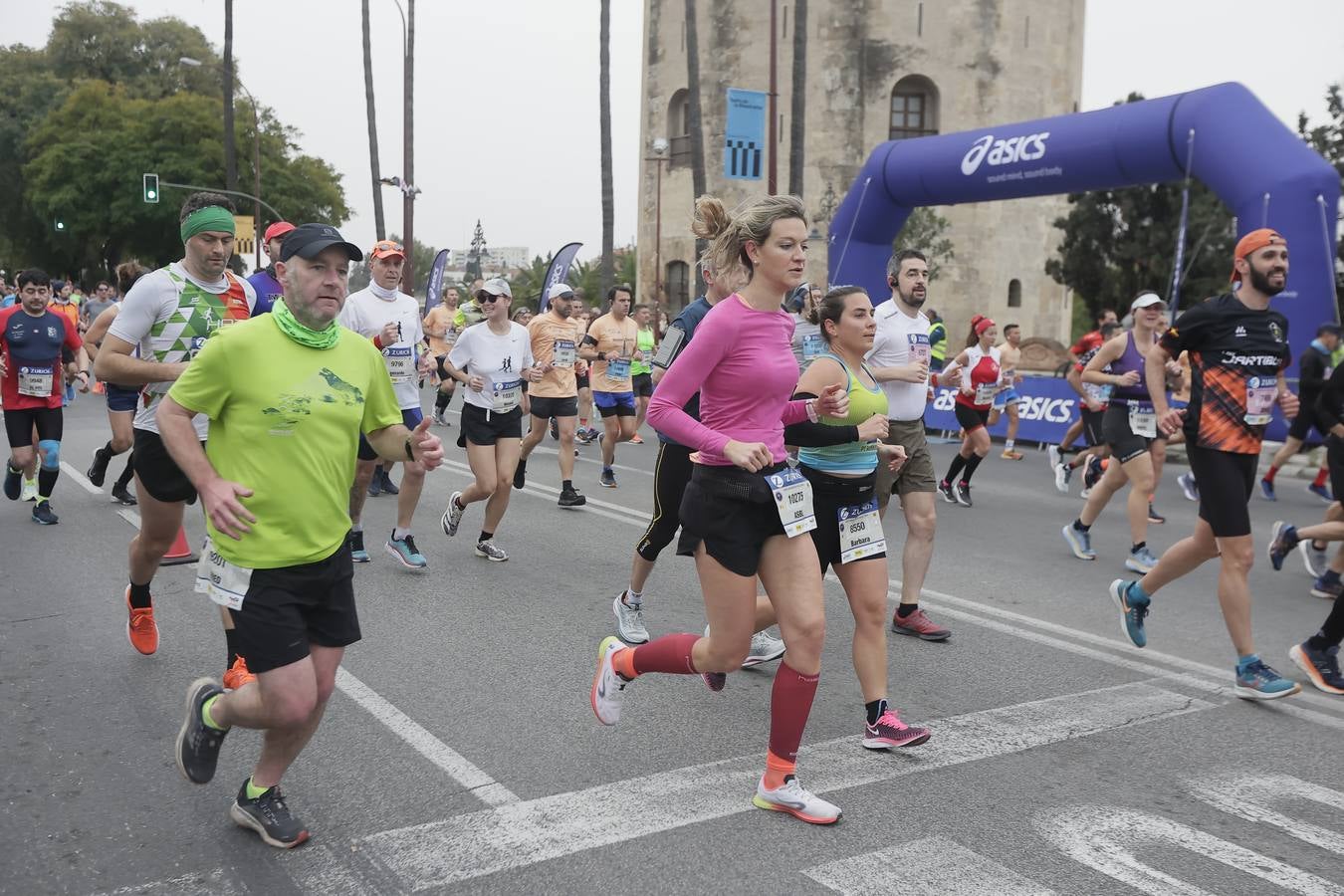 Participantes en el Maratón de Sevilla