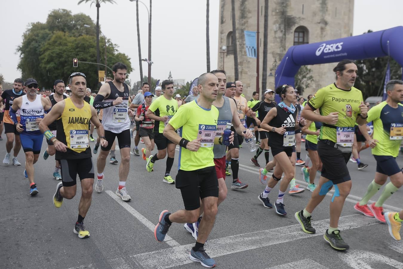 Participantes en el Maratón de Sevilla