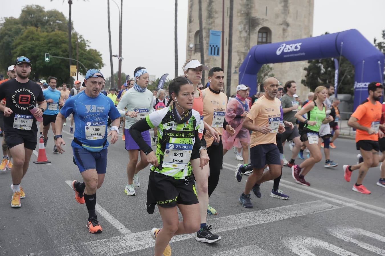 Participantes en el Maratón de Sevilla