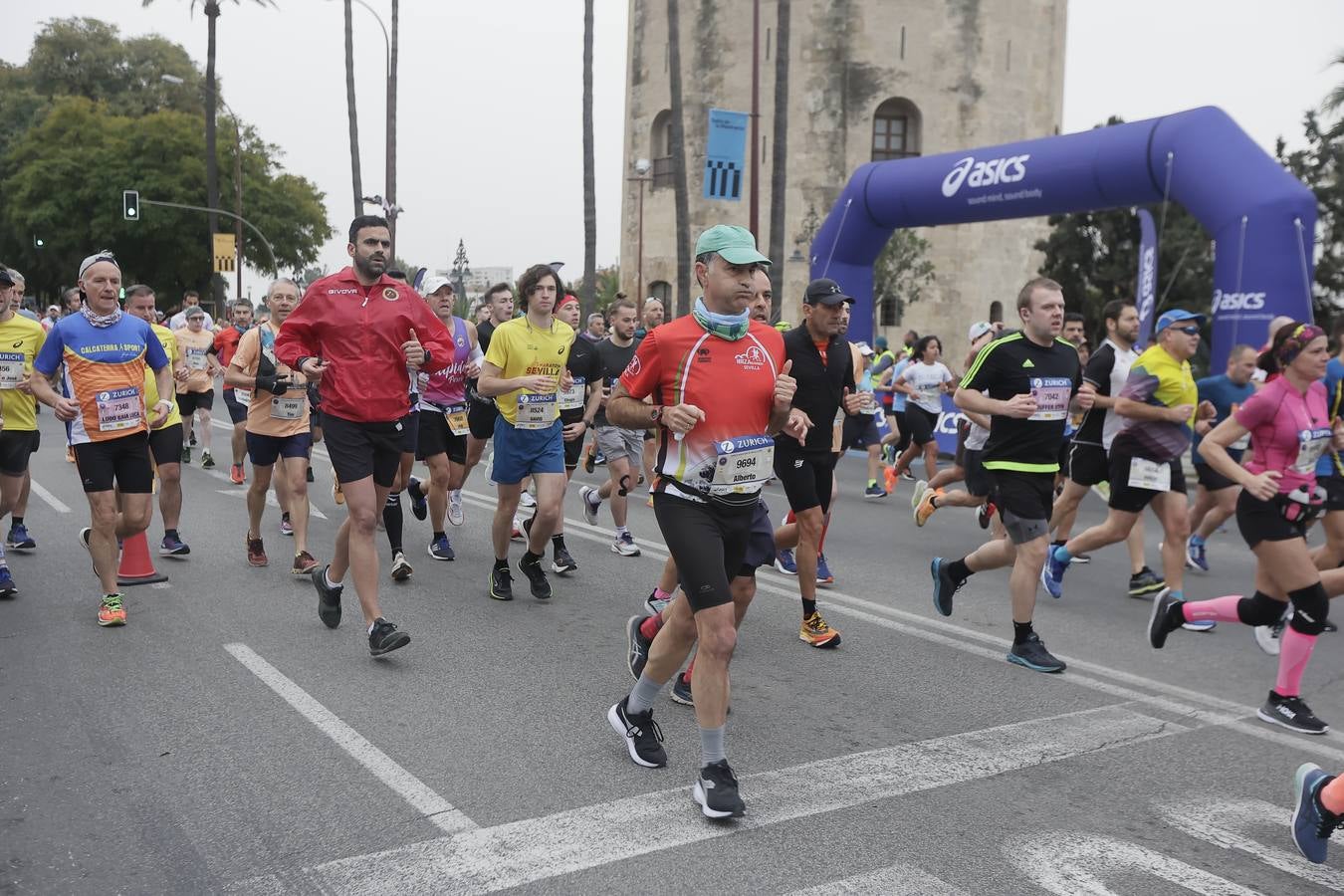 Participantes en el Maratón de Sevilla