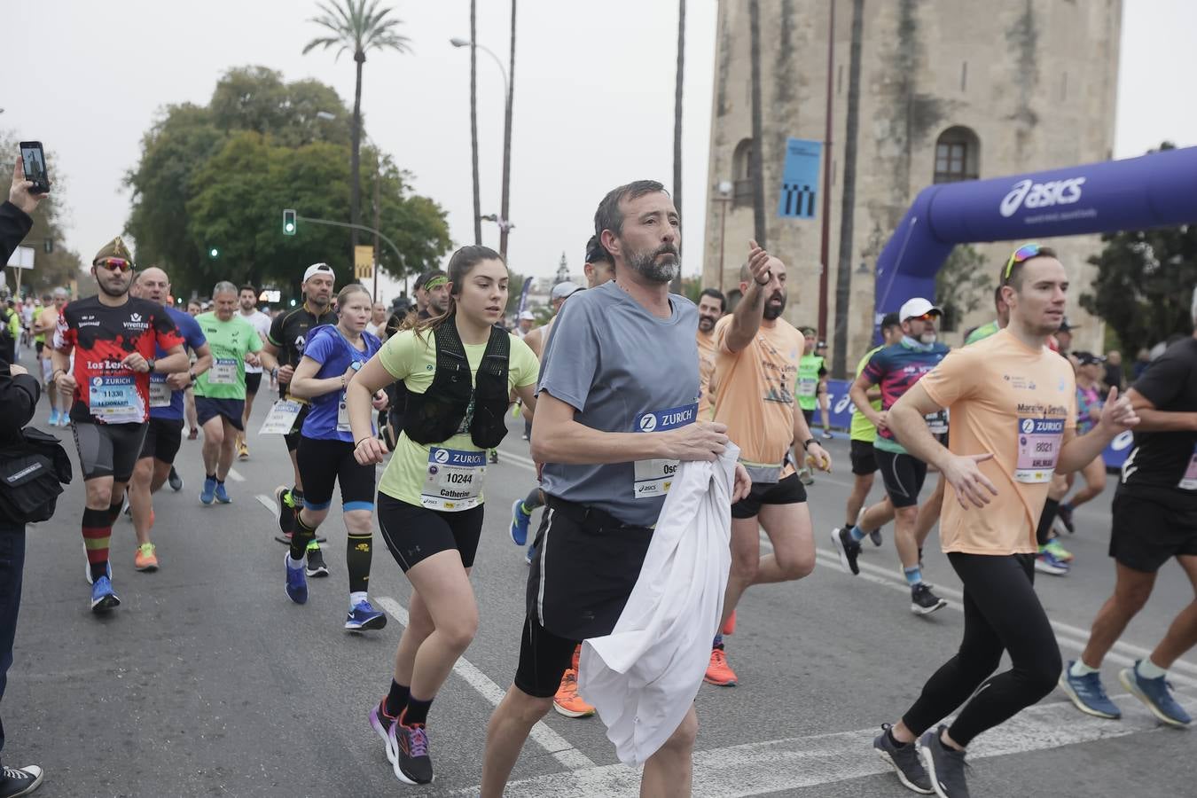 Participantes en el Maratón de Sevilla