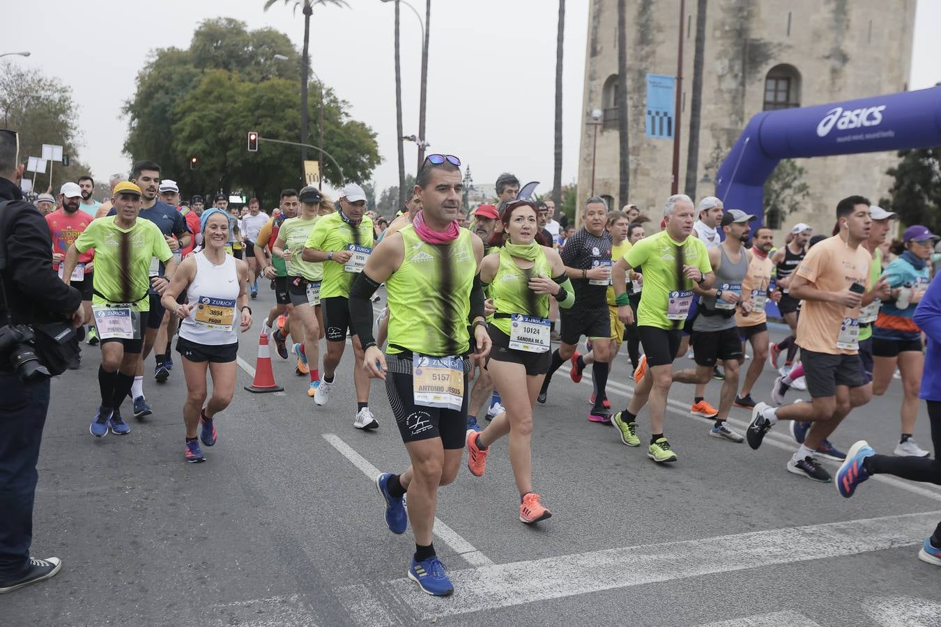 Participantes en el Maratón de Sevilla