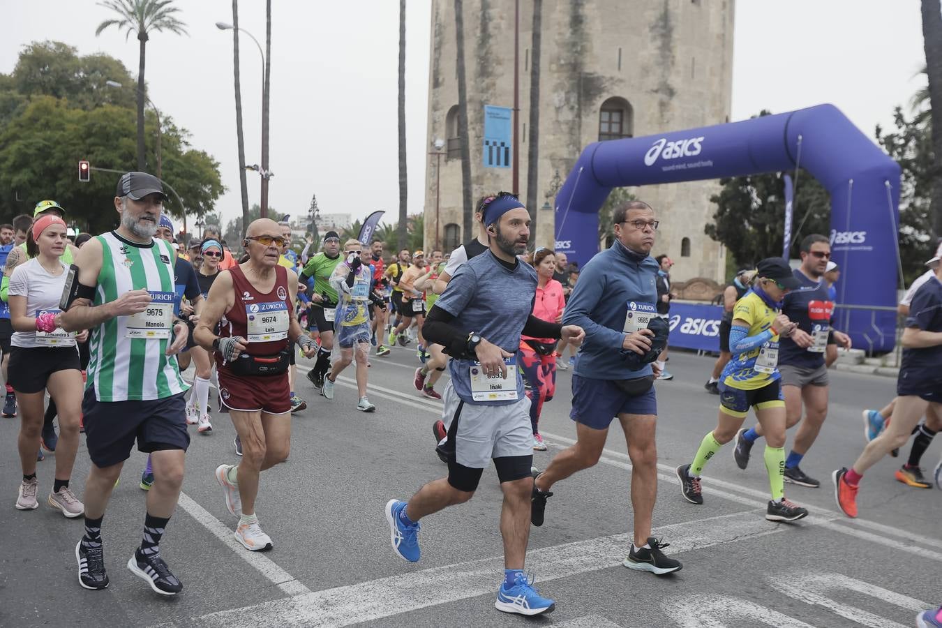 Participantes en el Maratón de Sevilla