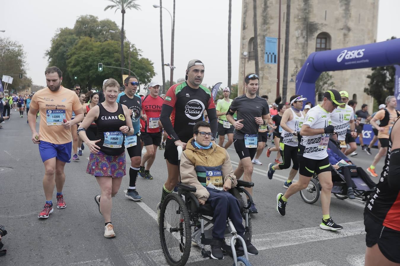 Participantes en el Maratón de Sevilla
