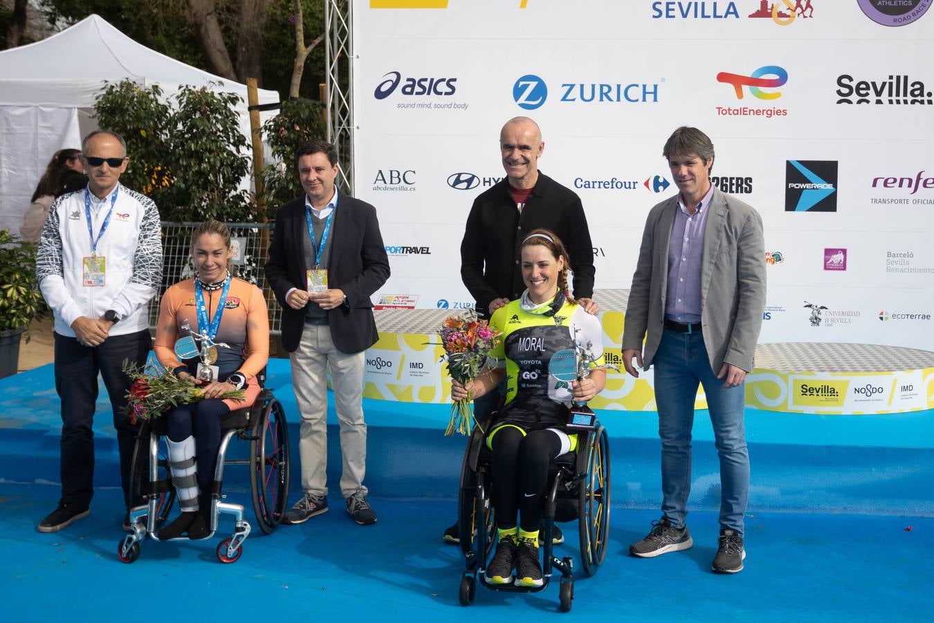 Diferentes momentos del Zurich Maratón Sevilla 2023