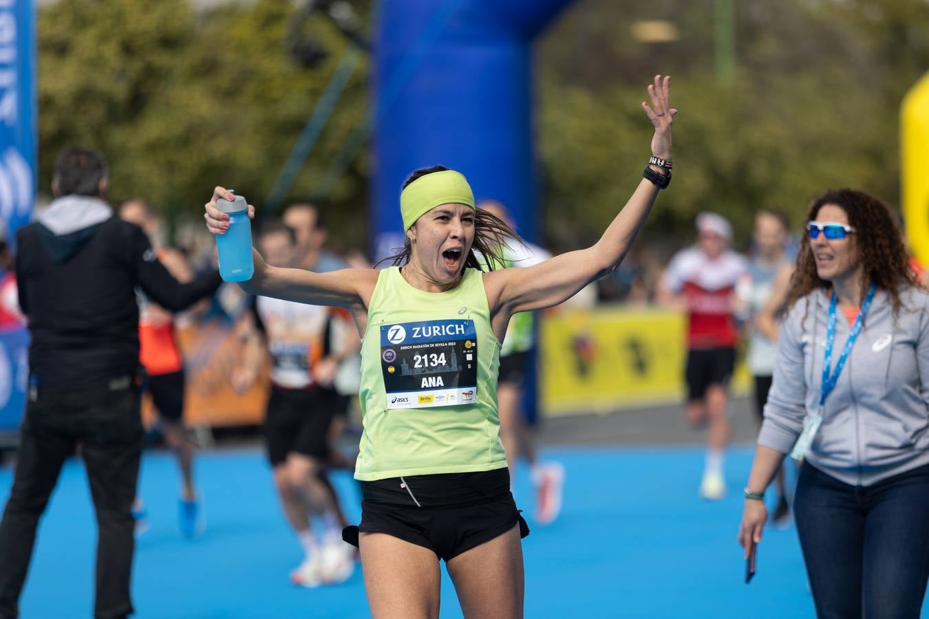 Diferentes momentos del Zurich Maratón Sevilla 2023
