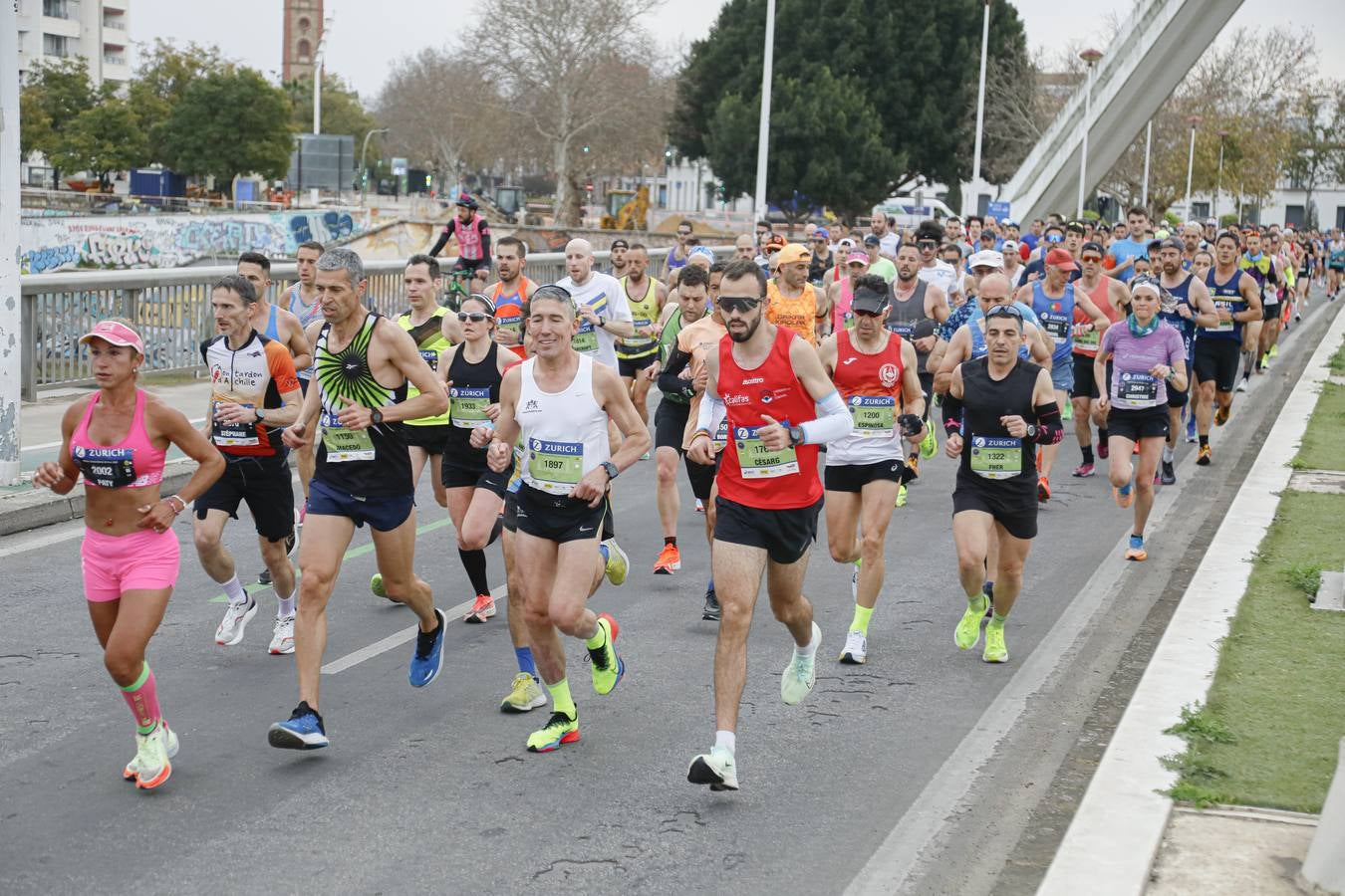 Participantes en el Maratón de Sevilla 2023