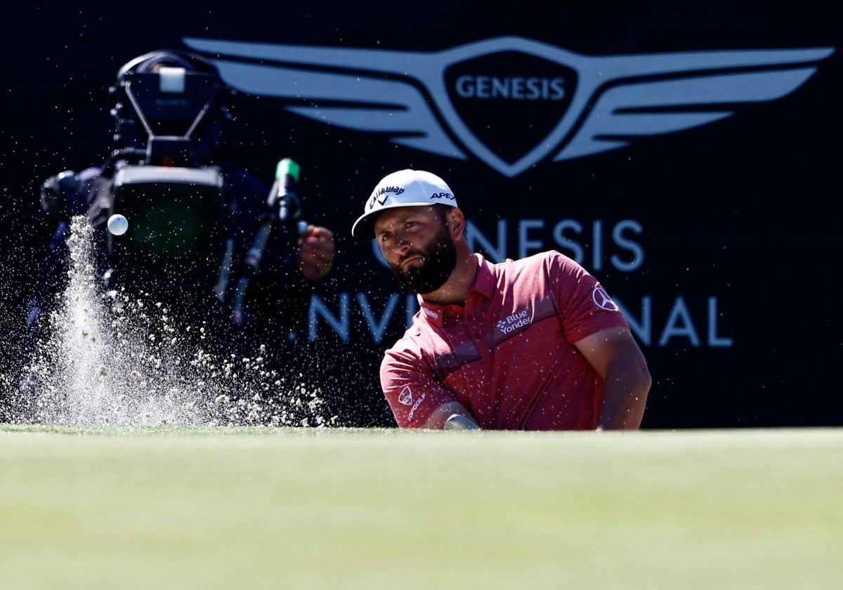 Jon Rahm saca de 'bunker' en la última ronda del Abierto de Los Ángeles