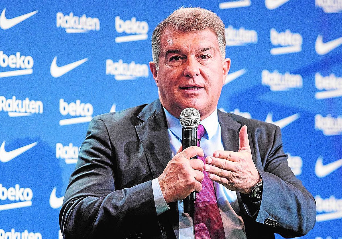 Joan Laporta, presidente del Barcelona