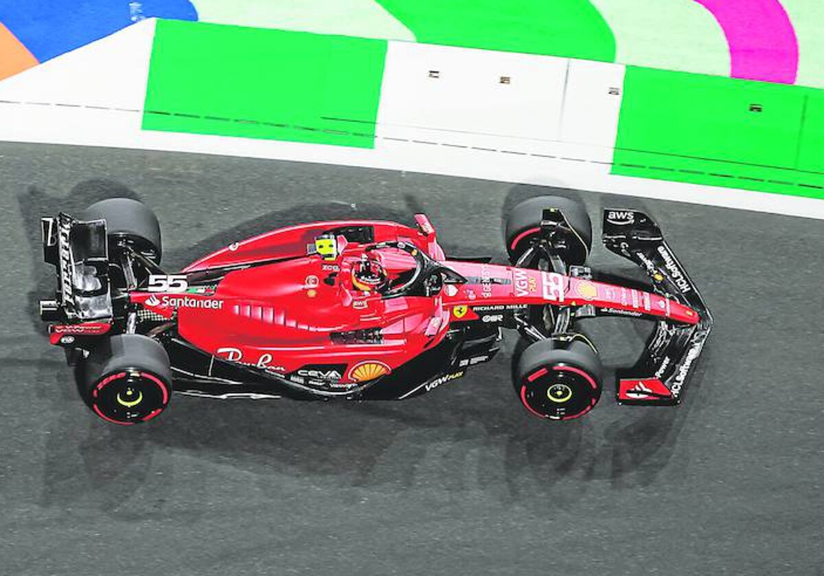 Carlos Sainz, en el circuito de Yeda
