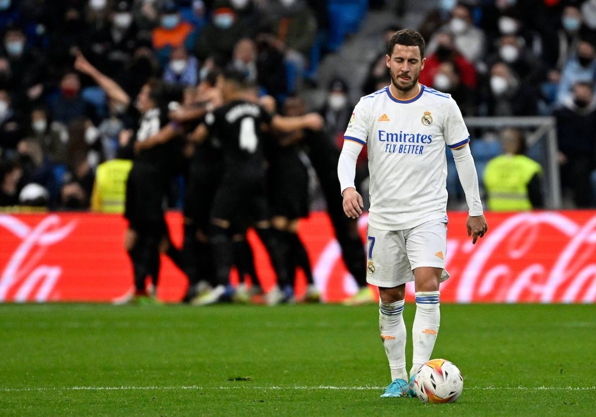 Eden Hazard, durante un partido de Liga con el Real Madrid