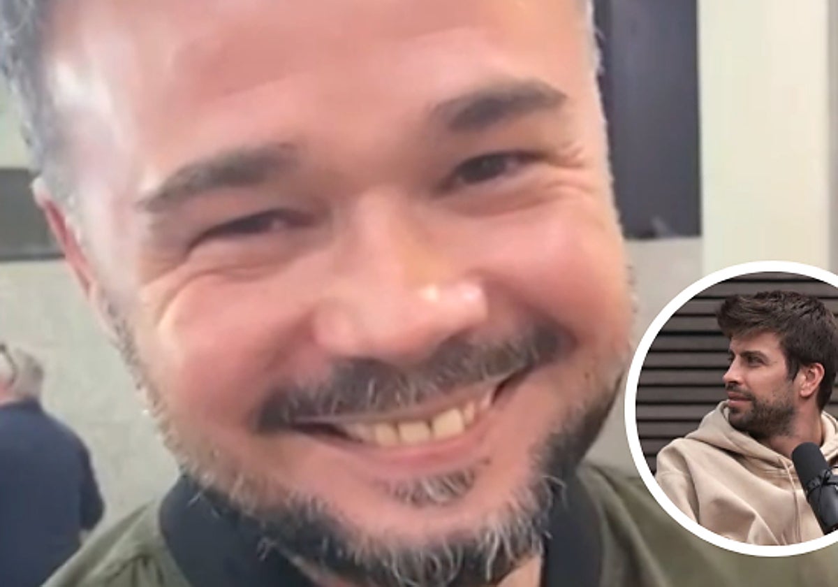 El político Gabriel Rufián, invitado sorpresa en esta Kings League de Gerard Piqué