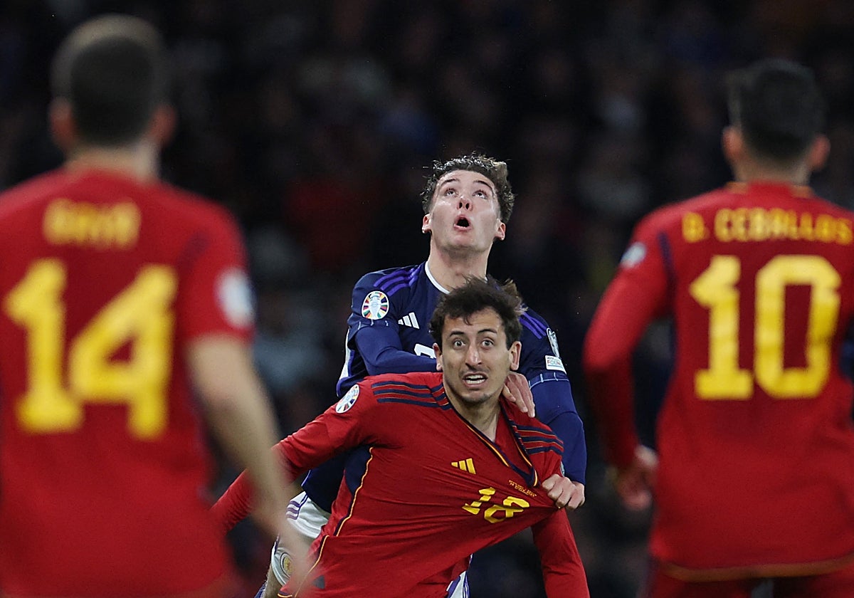 Oyarzabal, en el Escocia - España