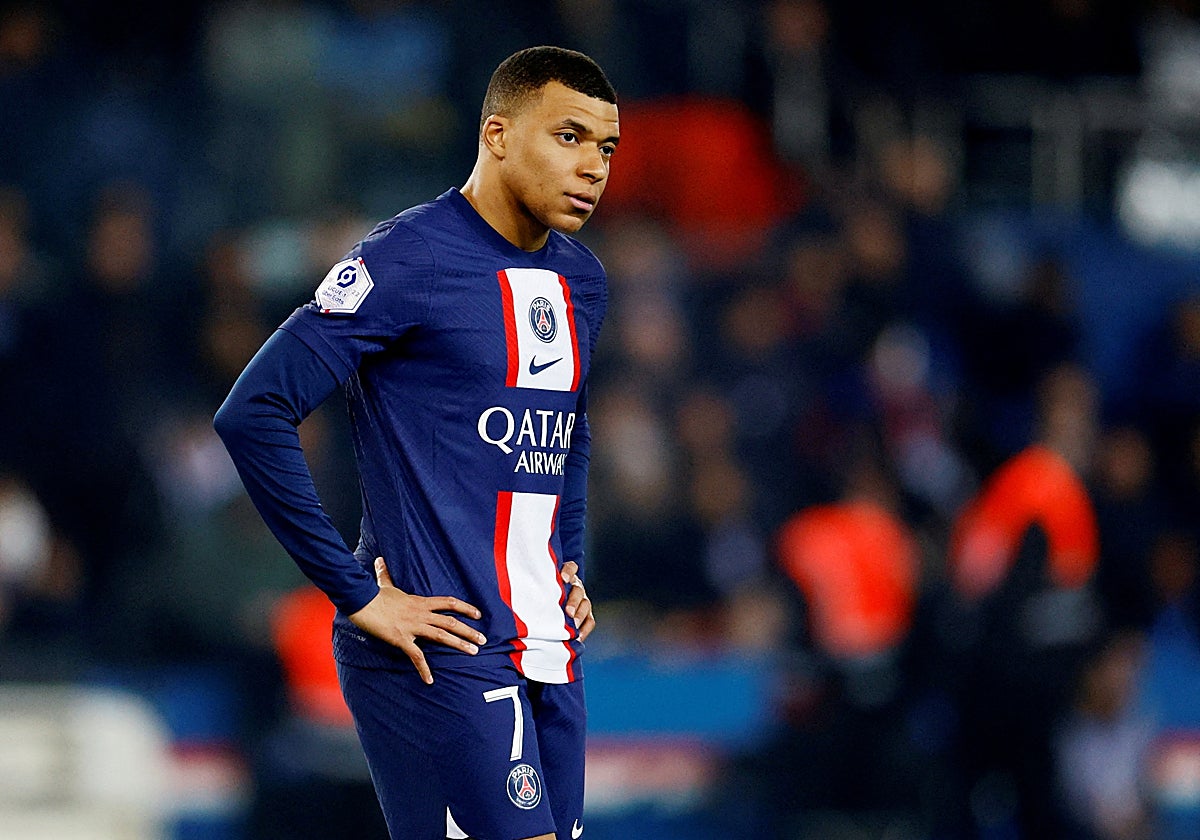 Mbappé, durante un reciente encuentro de la Ligue 1