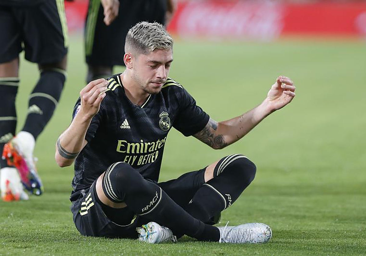 Fede Valverde, durante un partido de esta temporada