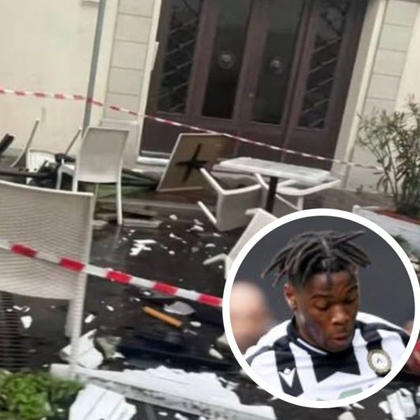 Un jugador del Udinese estrella su coche de madrugada contra un bar