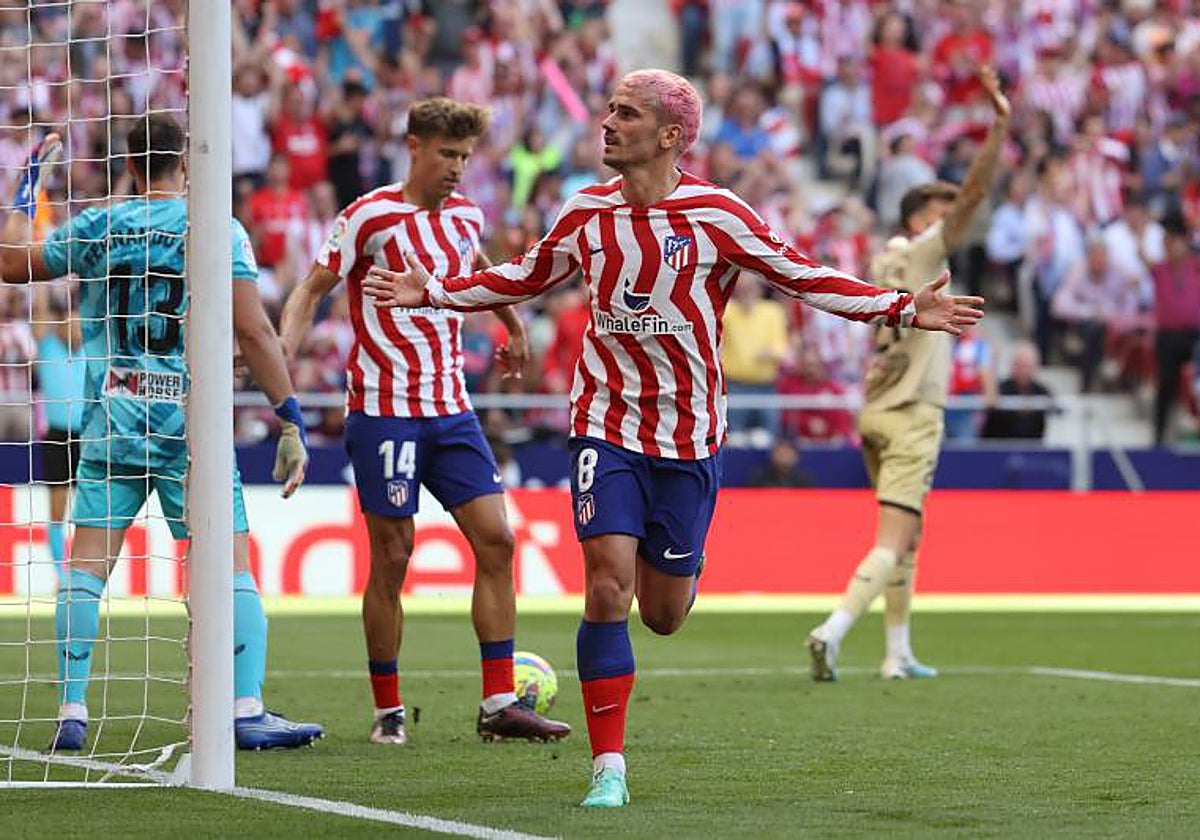 Un doblete de Griezmann mantiene la racha del Atlético