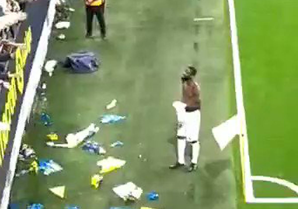 Rudiger, encarado con un sector de la afición cadista