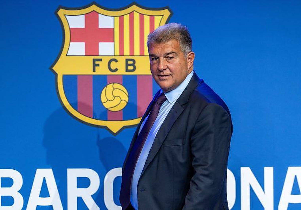 Joan Laporta, en su comparecencia de este lunes