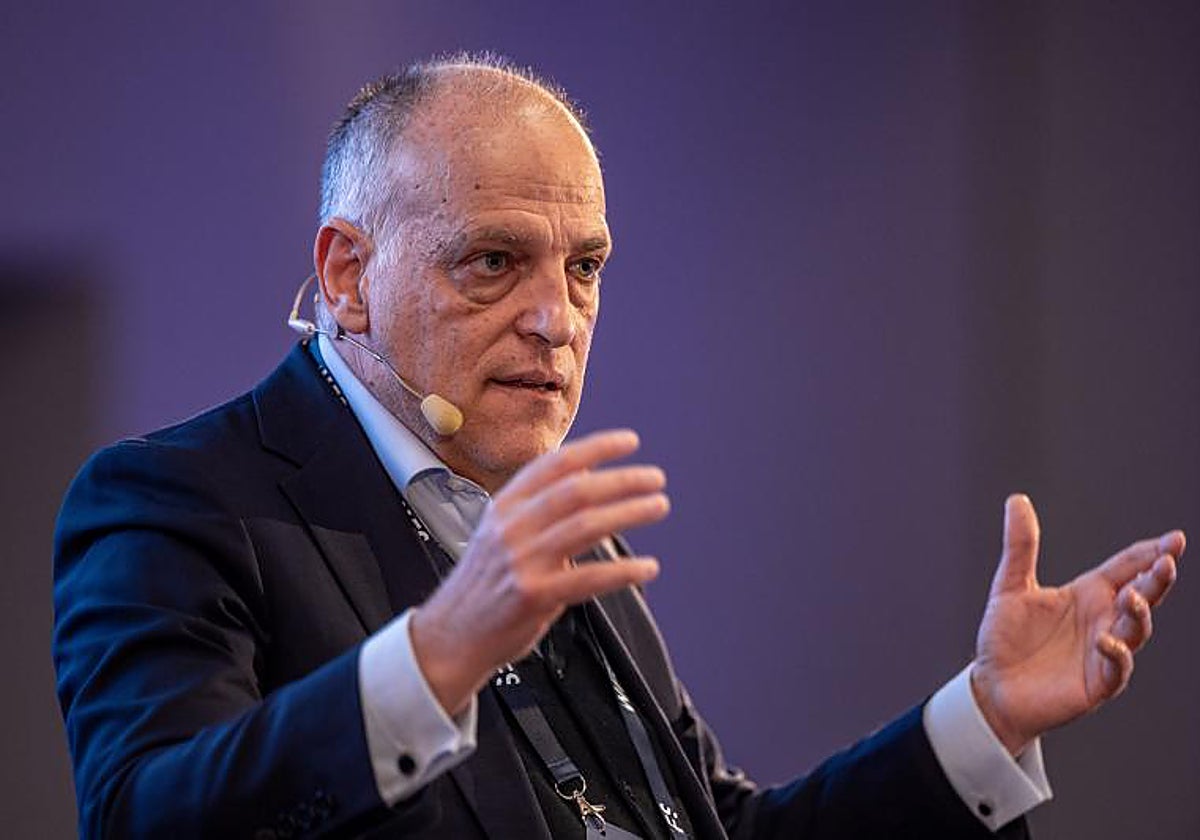 El presidente de la LaLiga, Javier Tebas