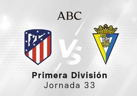 Atlético - Cádiz, estadísticas del partido