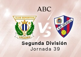 Leganés - Huesca en directo hoy: partido de la Liga SmartBank, jornada 39