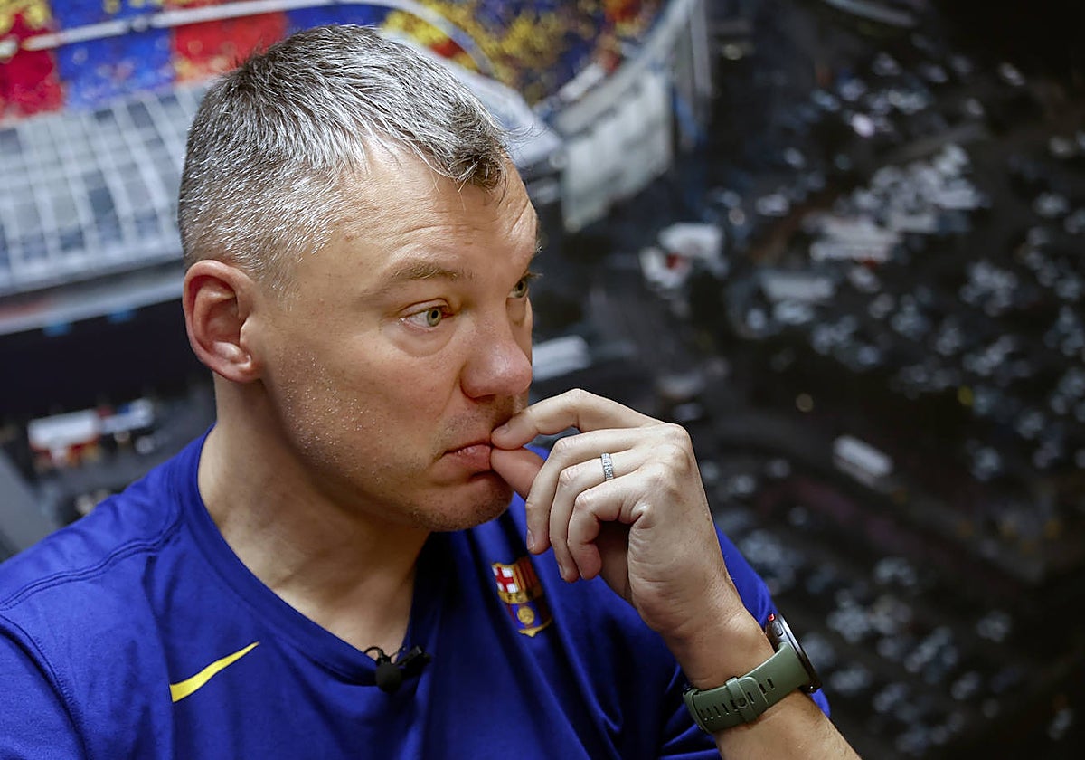 Jasikevicius, durante una entrevista