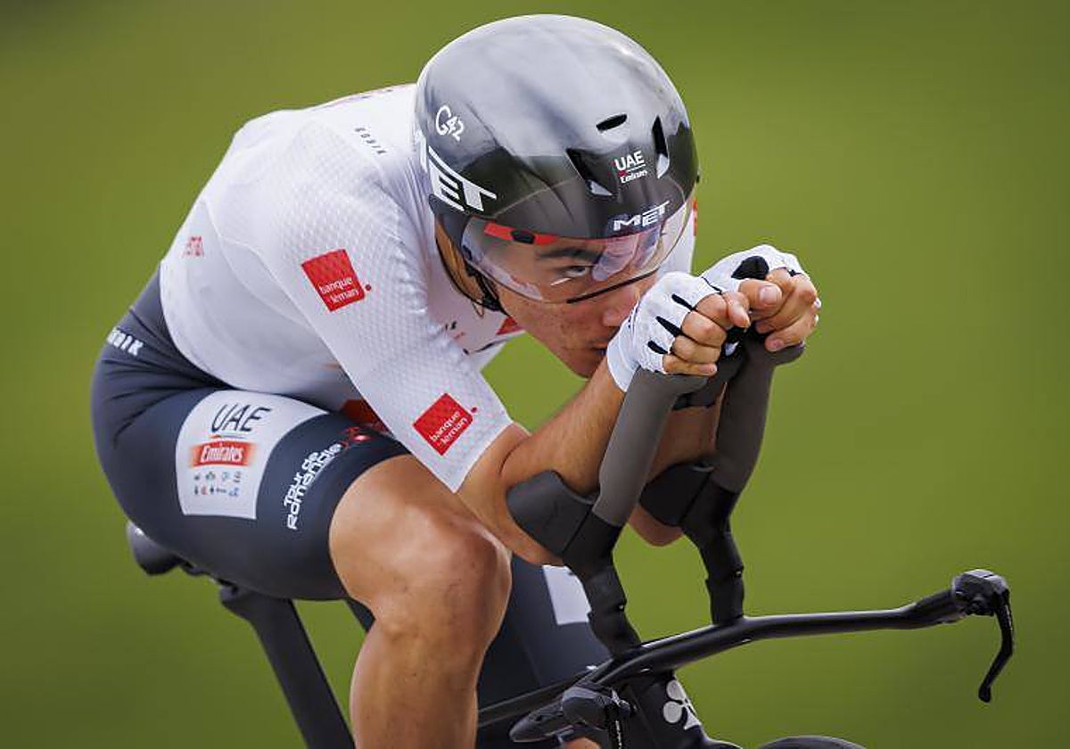 Juan Ayuso, corredor del UAE