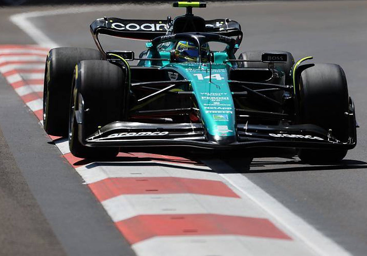 Alonso, sin el DRS abierto en Bakú