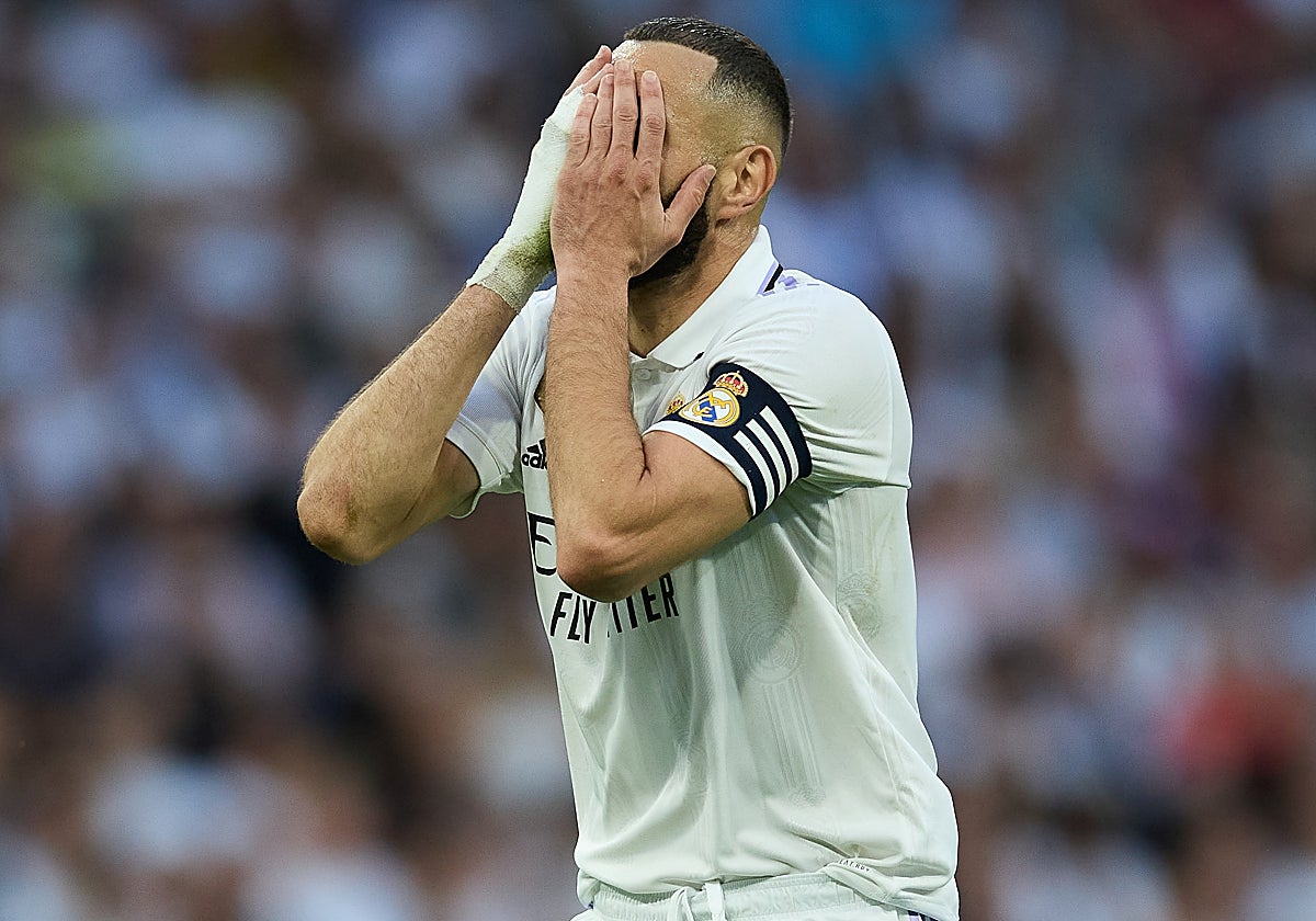 Benzema, el pasado sábado en el partido de Liga ante el Almería