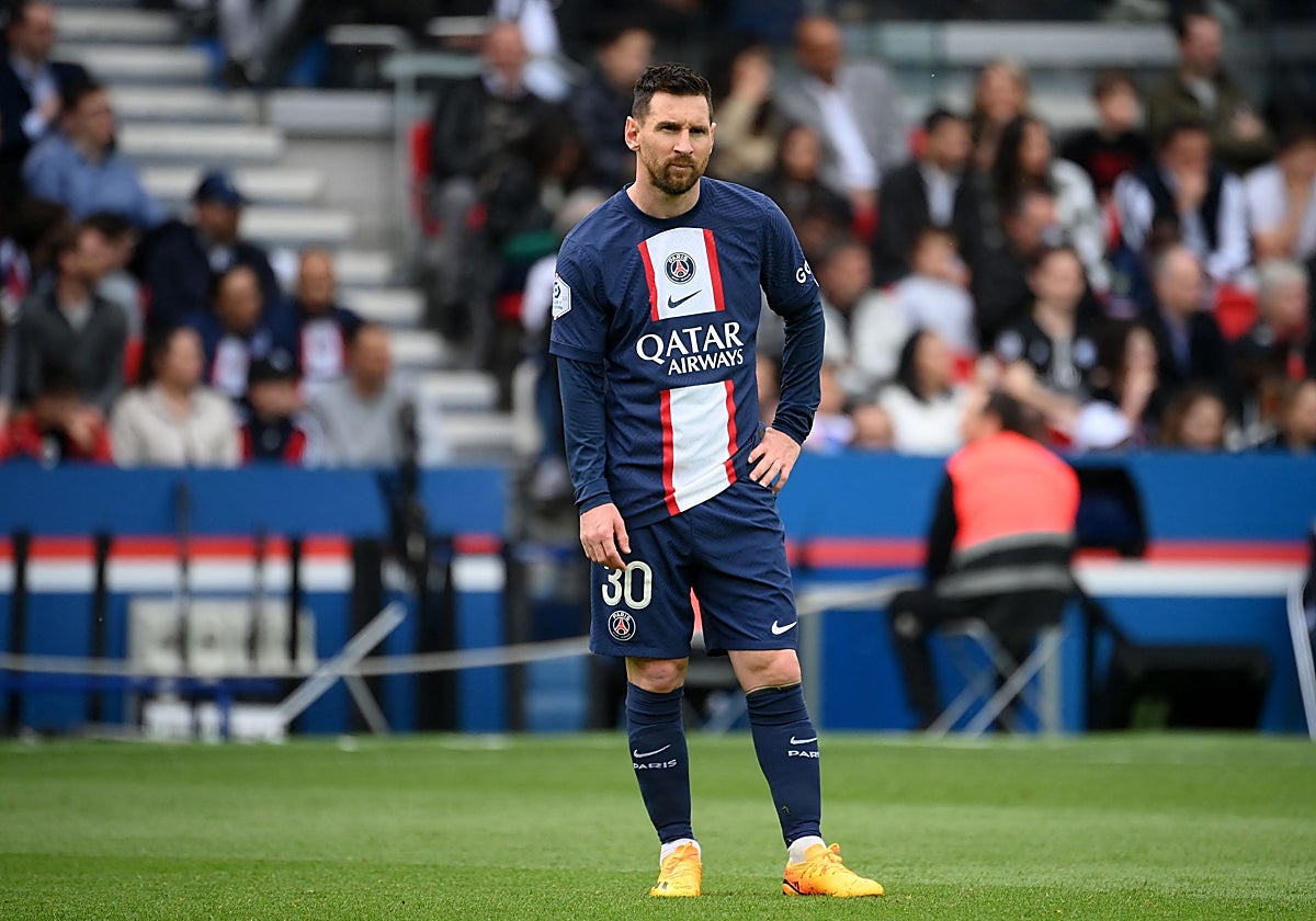 Leo Messi, en un partido del PSG