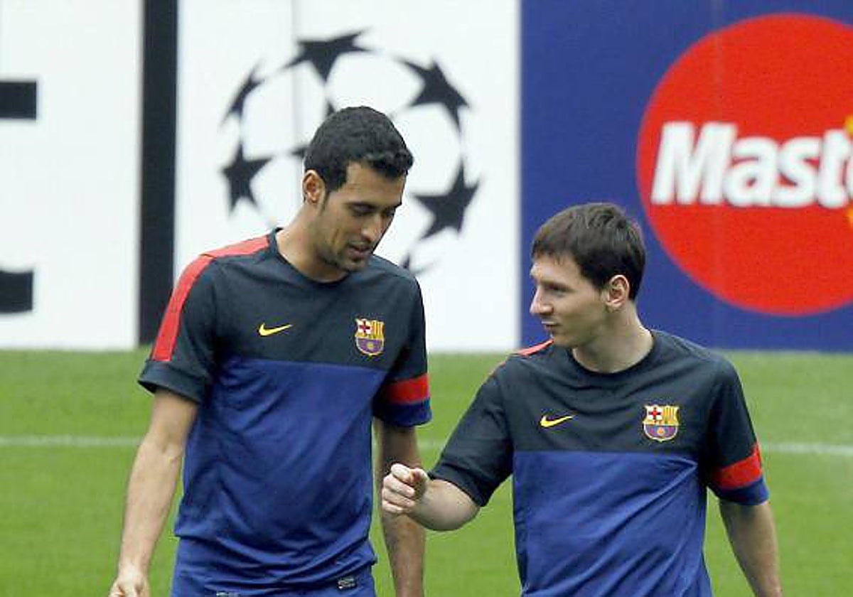 Busquets y Messi, juntos desde sus inicios