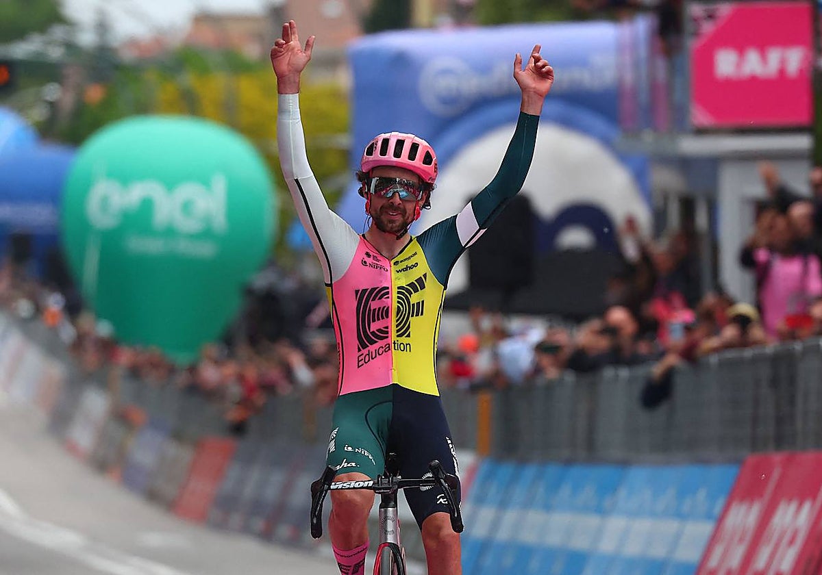 Healy celebra su victoria