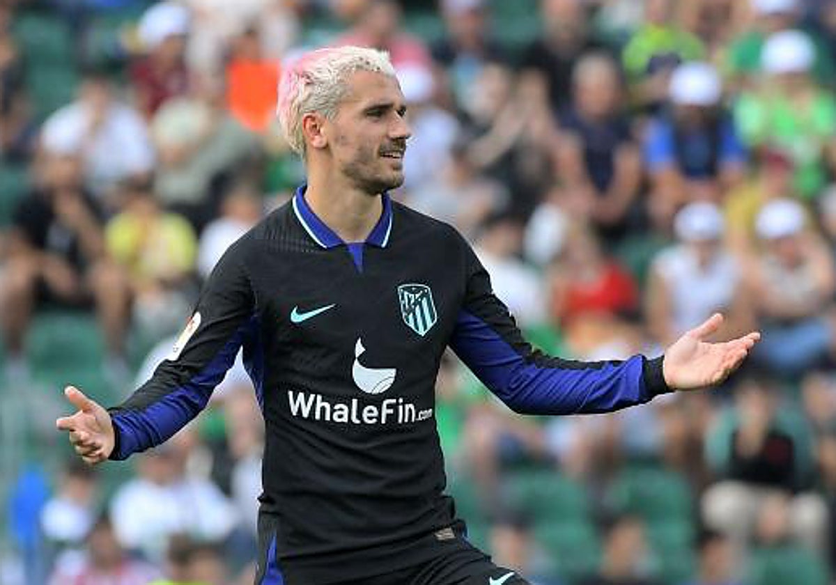Antoine Griezmann, durante el Elche-Atlético