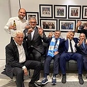 La foto de Guardiola y su entorno que hurga en la herida del Madrid