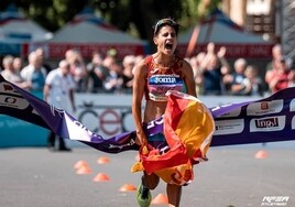 La española María Pérez bate el récord del mundo de 35 km marcha