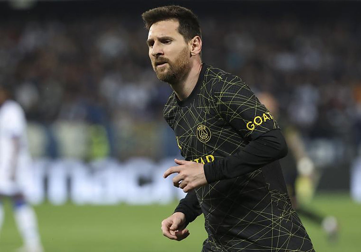 Leo Messi, durante un partido con el PSG