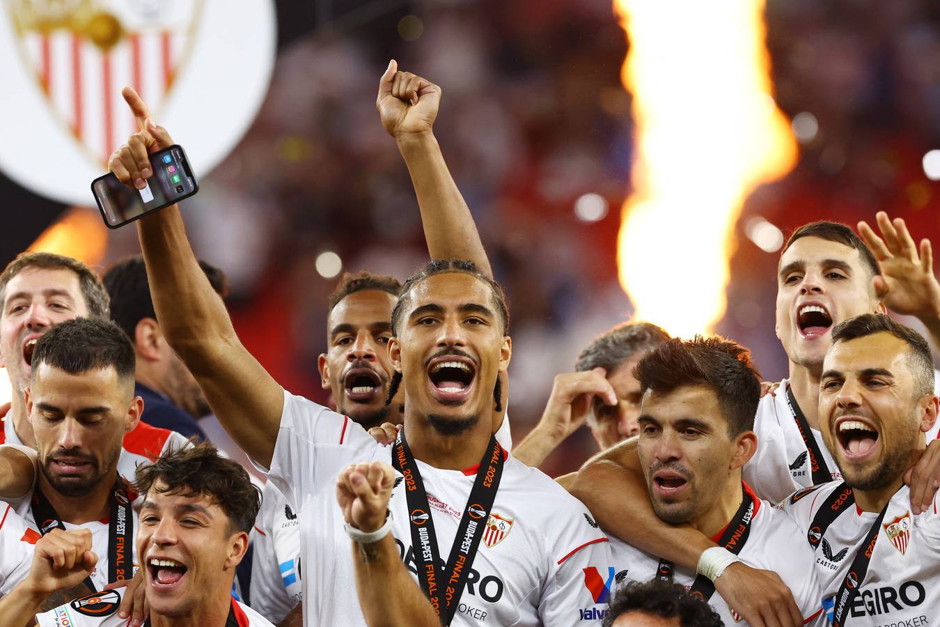 El Sevilla F.C. celebra su séptima Europa League en Budapest