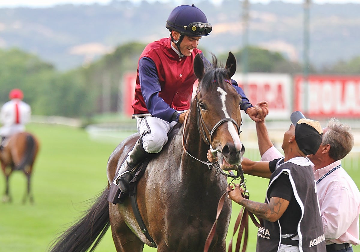 Kowalsky, con Mario Fernández, vencedores del Gran Premio Villapadierna, Derby Español