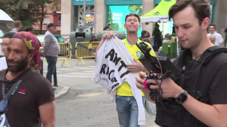 Antiviolencia propone un año sin entrar a estadios a los hinchas de los gestos a Vinícius