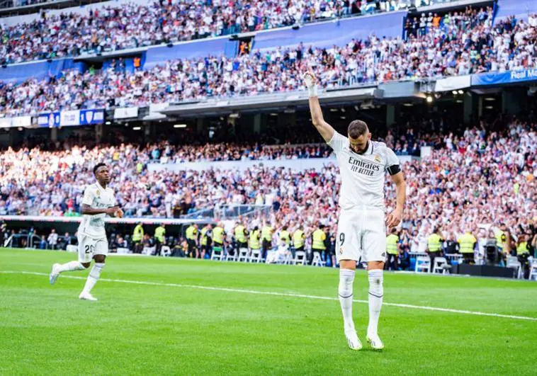 Benzema, en su último día en el Bernabéu