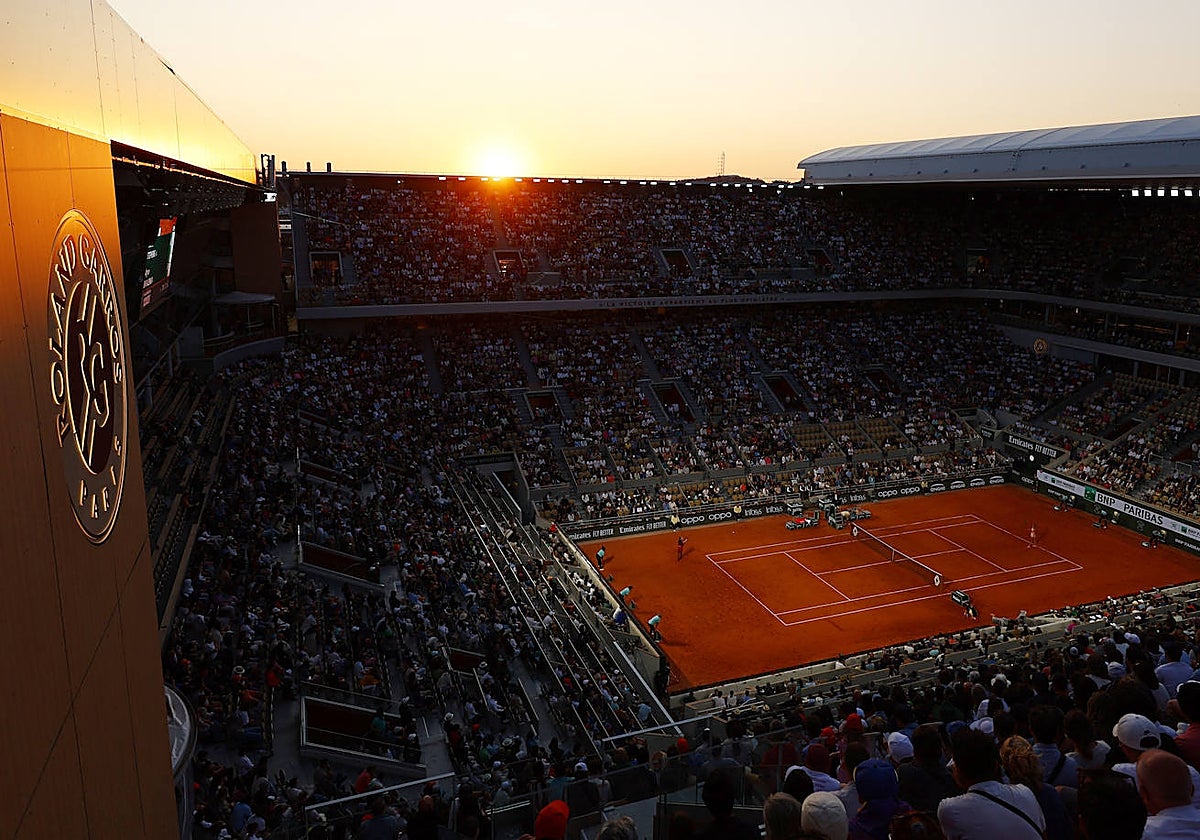 Partido entre Sabalenka y Stephens, el domingo en París