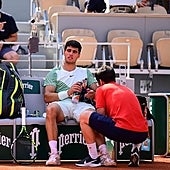 Alcaraz: «Ha sido por la tensión, he entrado más tenso de la cuenta»