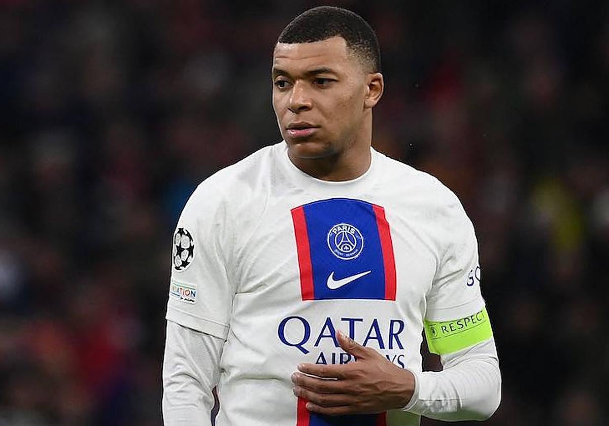 Kylian Mbappé, durante un partido del PSG