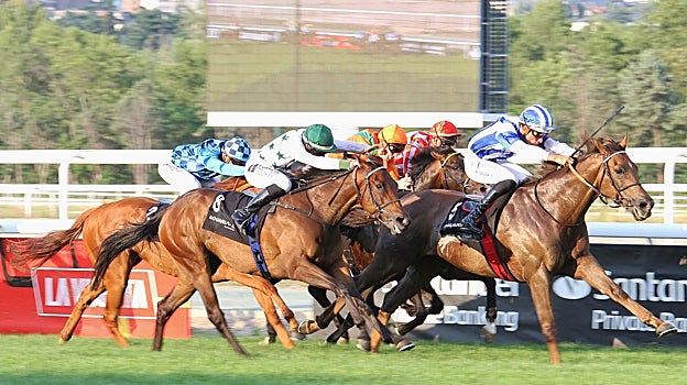 Simply Striking ganó en la cuarta carrera, el Gran Premio Claudio Carudel