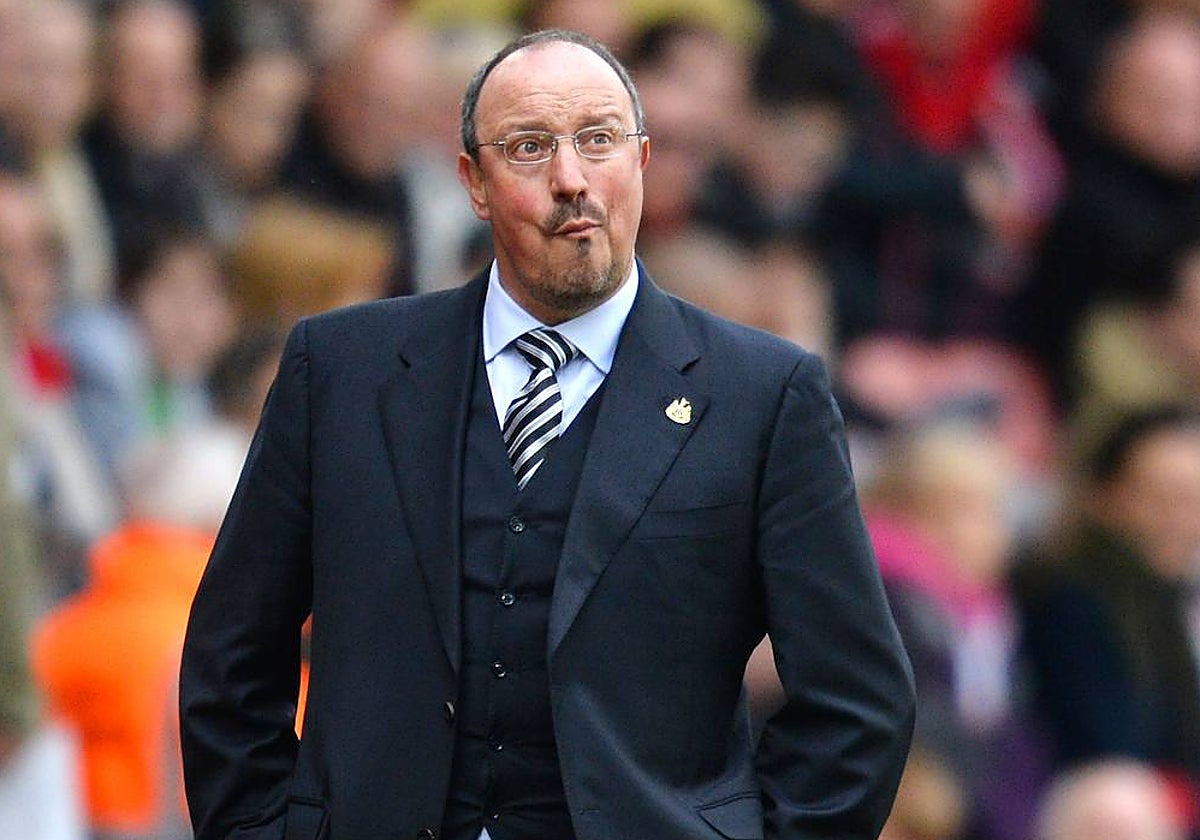 Benítez, durante su etapa en el Newcastle