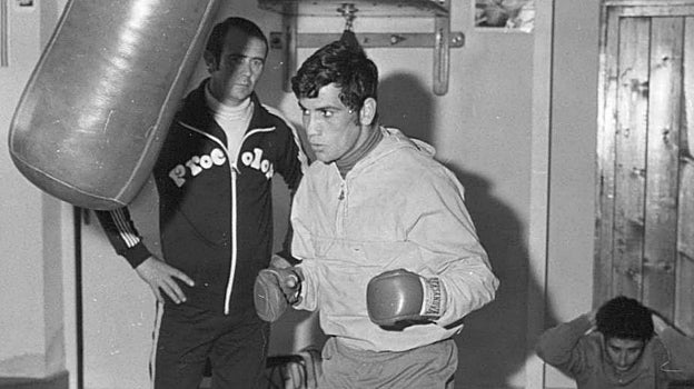 Perico Fernández, en su época de boxeador en 1975