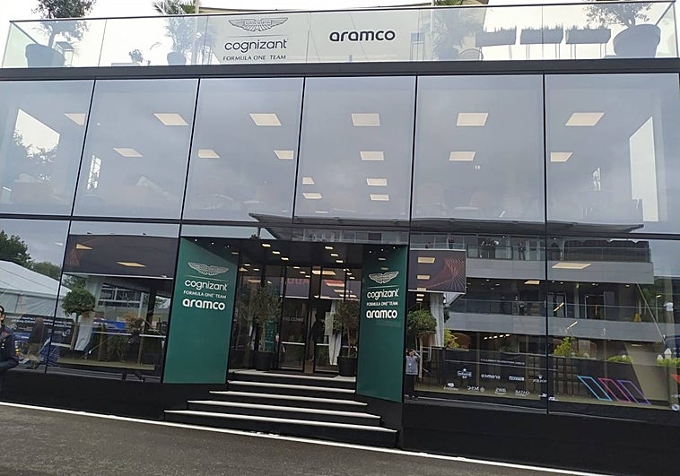 El campamento de Aston Martin, en Austria